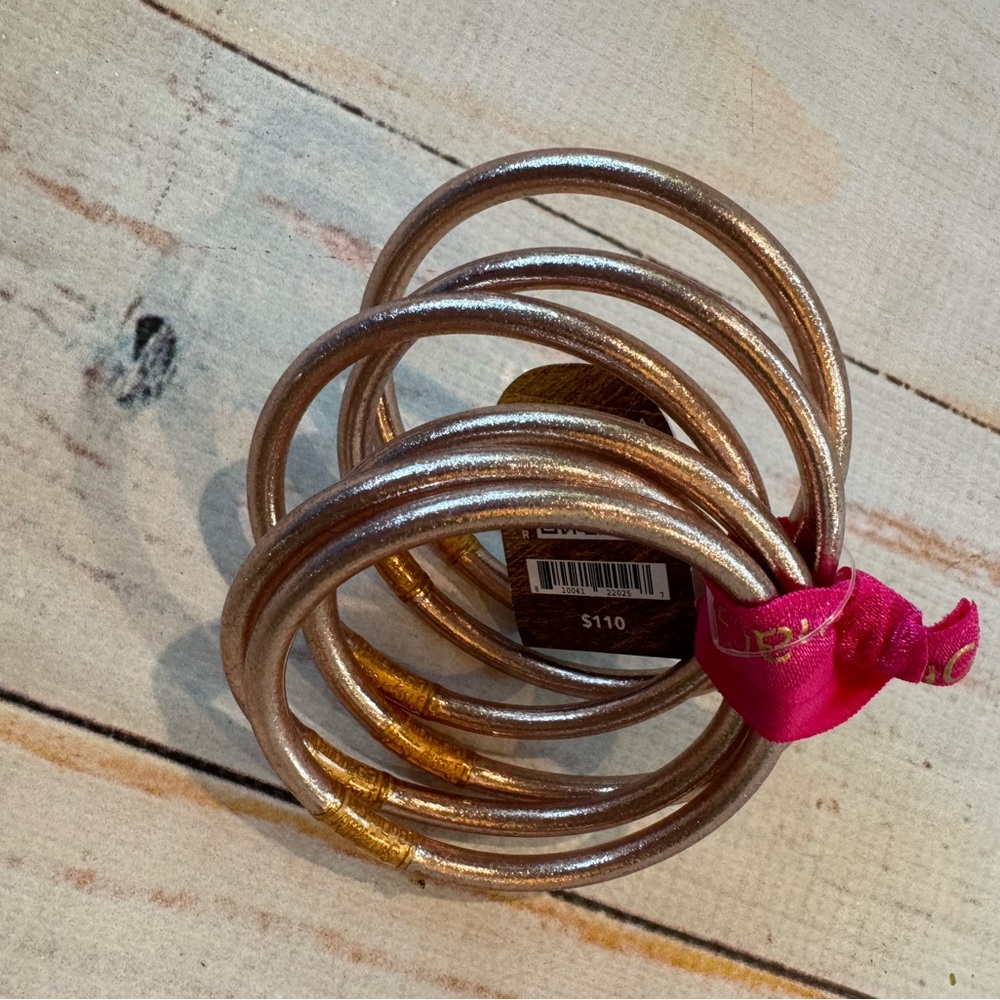 BuDhaGirl Champagne All Weather Bangles Set 6